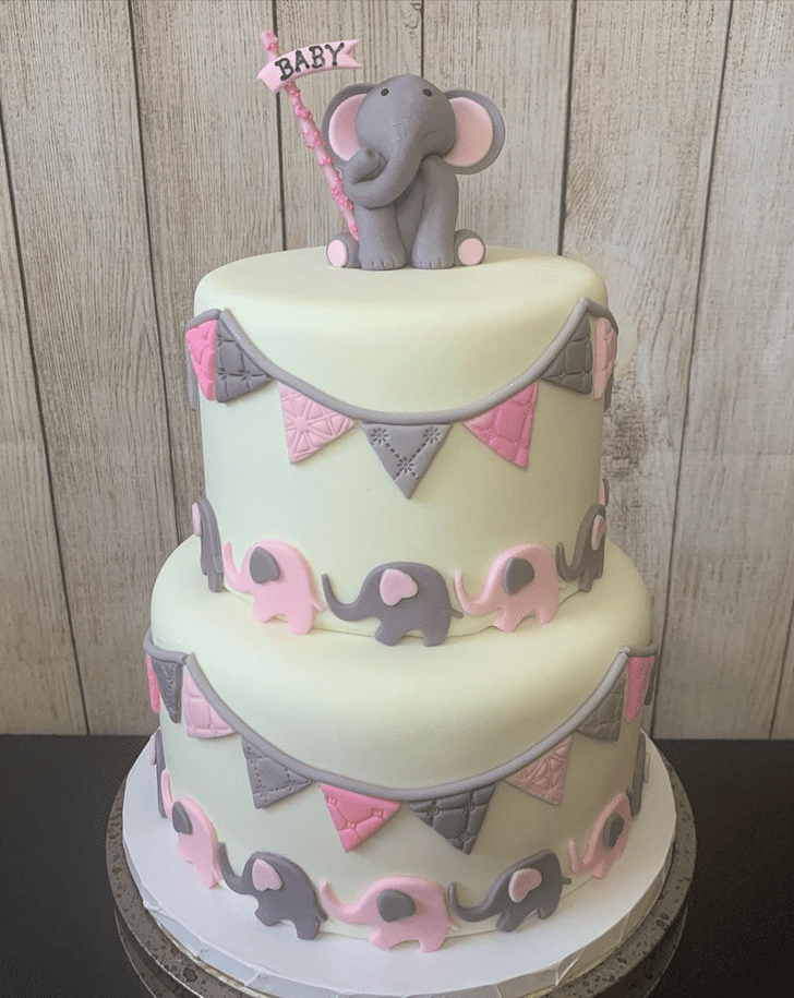 Lovely Elephant Cake Design