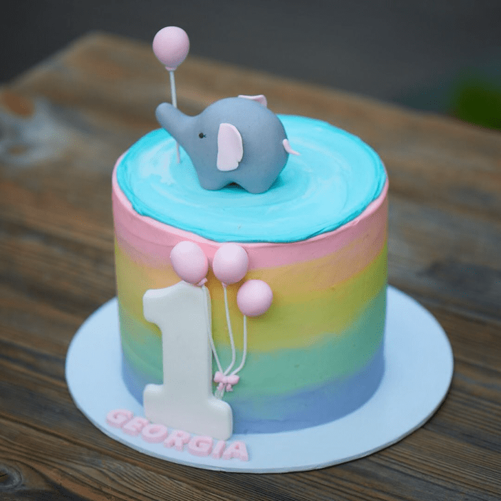 Pretty Elephant Cake