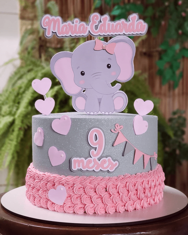 Resplendent Elephant Cake