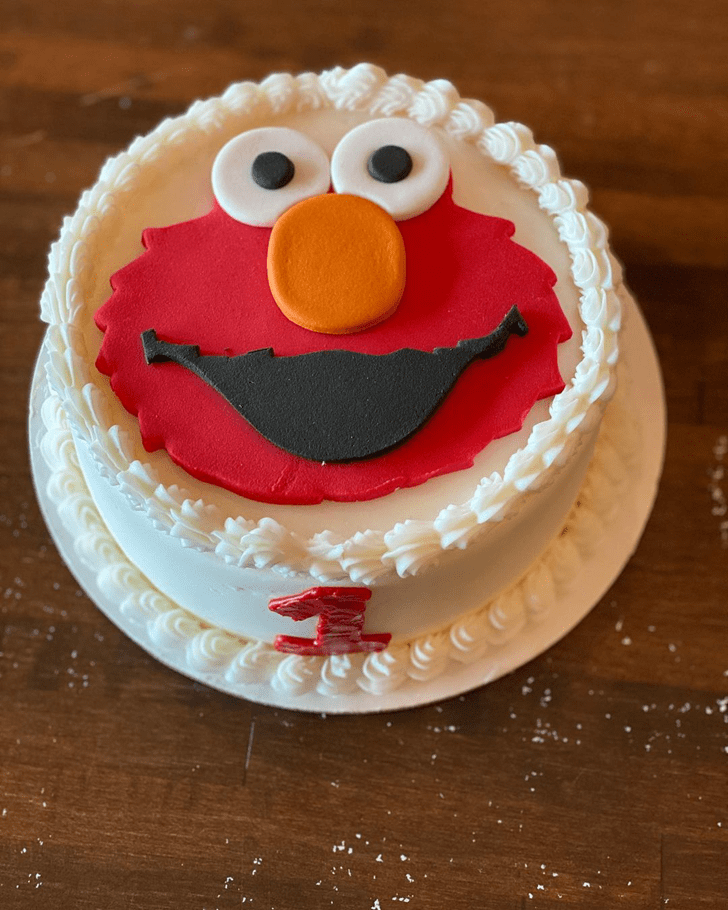 Resplendent Elmo Cake