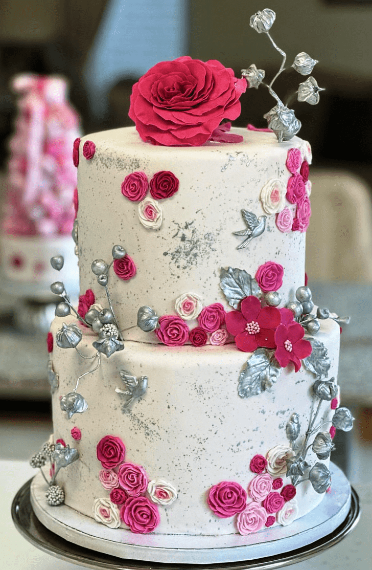 Appealing Engagement Cake