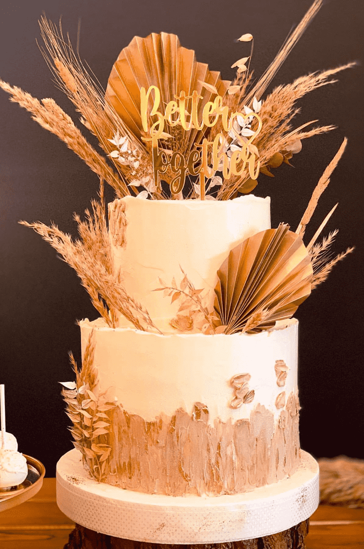 Captivating Engagement Cake