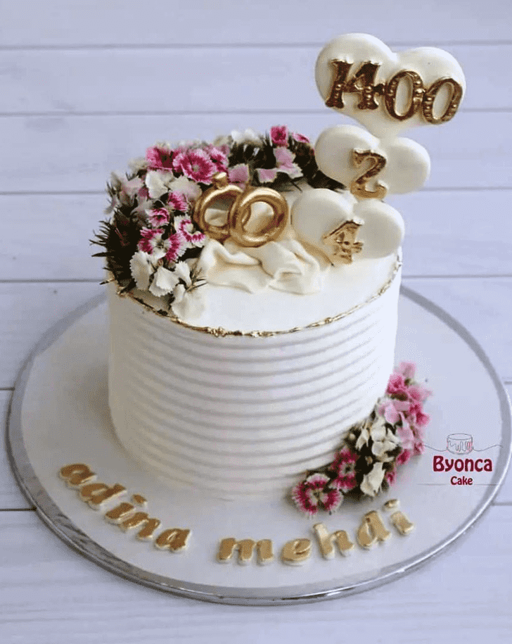 Excellent Engagement Cake