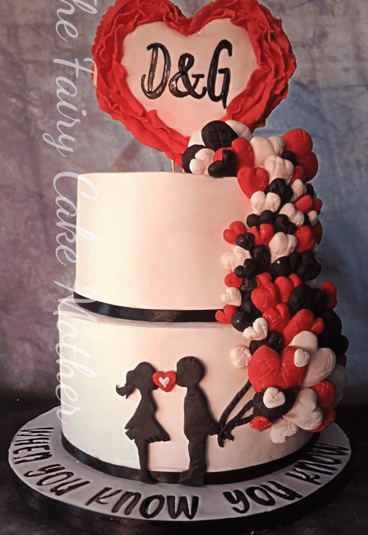 Marvelous Engagement Cake