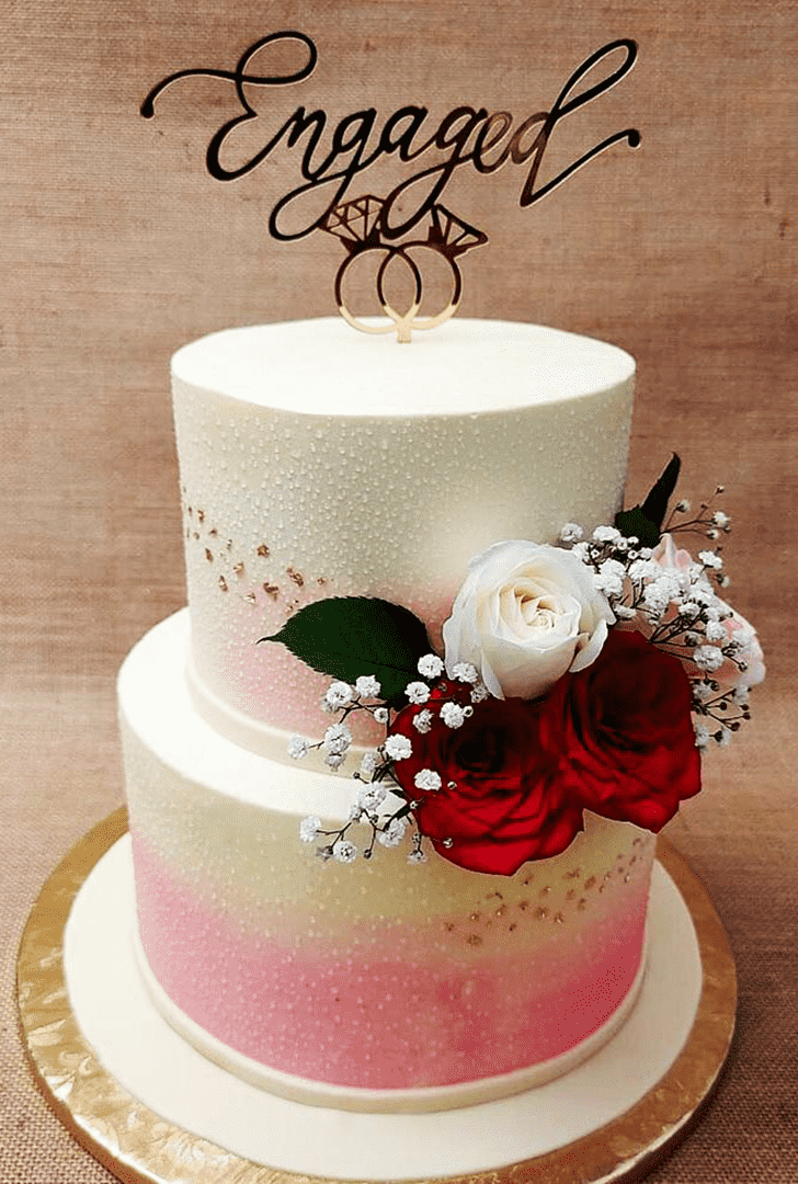 Mesmeric Engagement Cake
