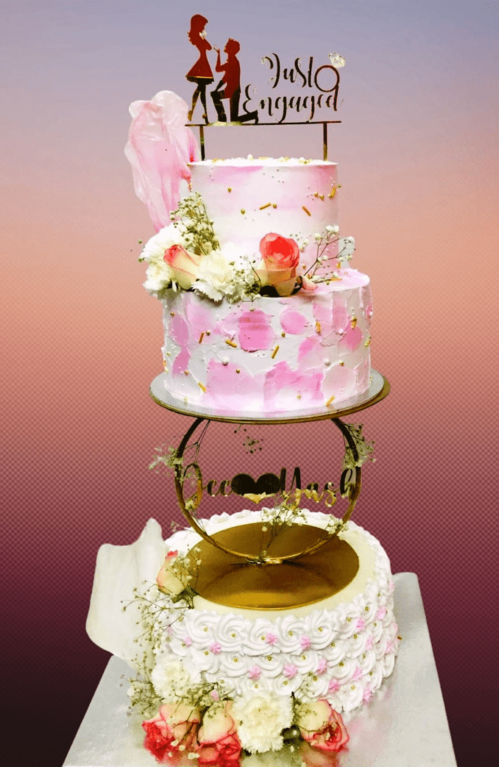 Nice Engagement Cake