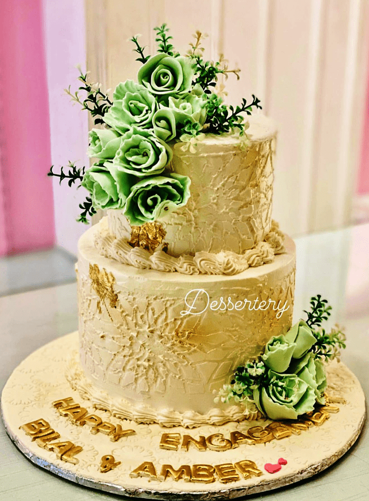 Refined Engagement Cake