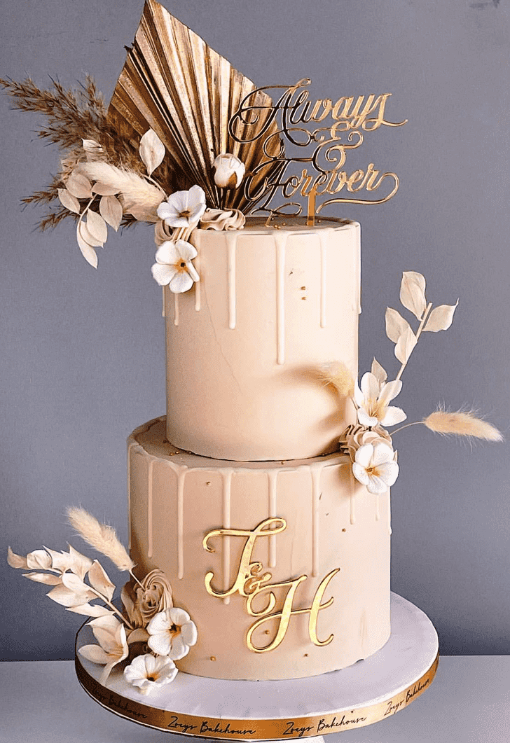 Shapely Engagement Cake