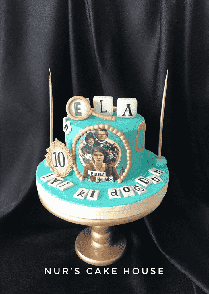 Angelic Enola Holmes Cake