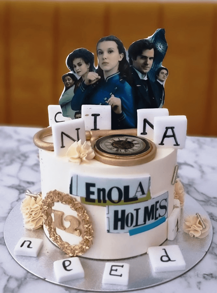 Exquisite Enola Holmes Cake