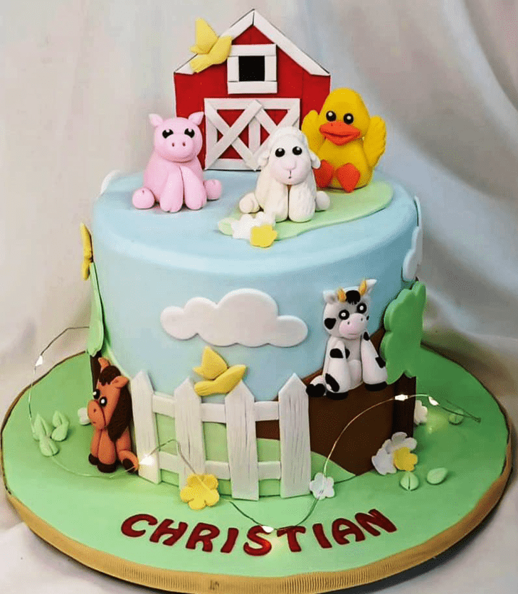Adorable Farm  Cake