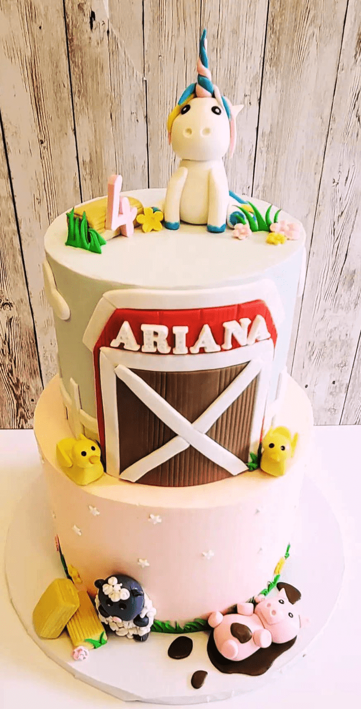 Delightful Farm  Cake