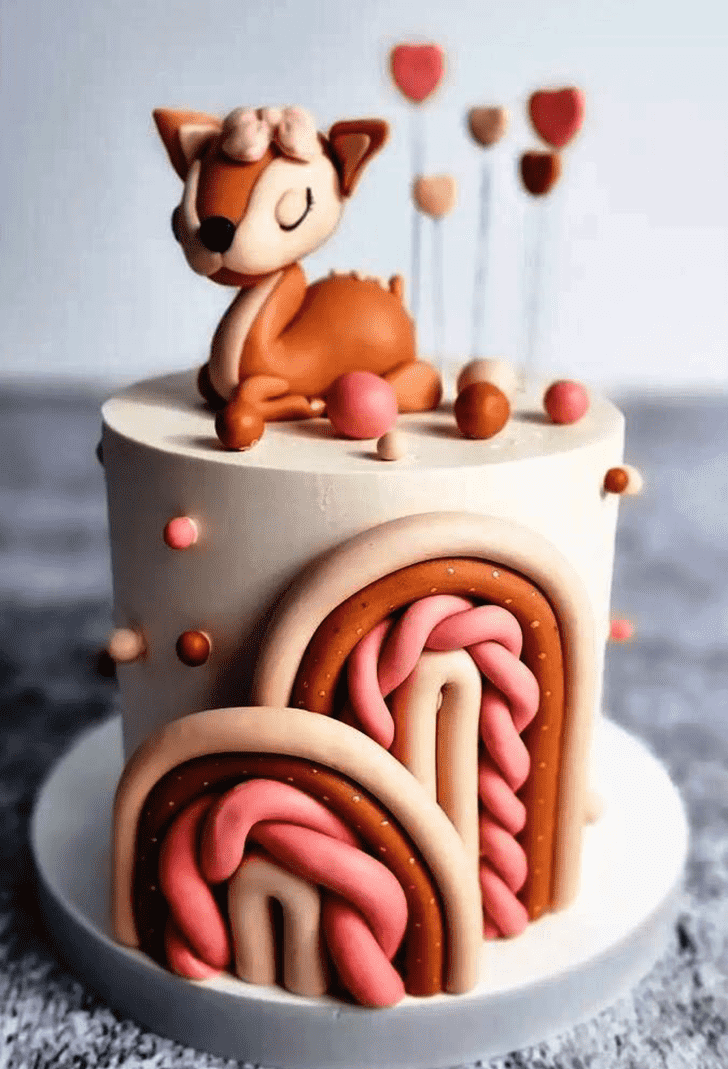 Enthralling Fawn Cake