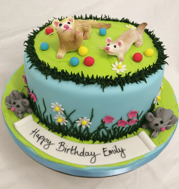 Adorable Ferret Cake