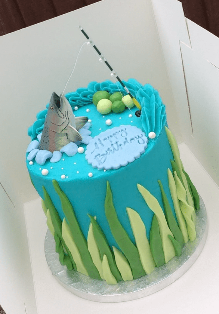 Admirable Fishing Cake Design