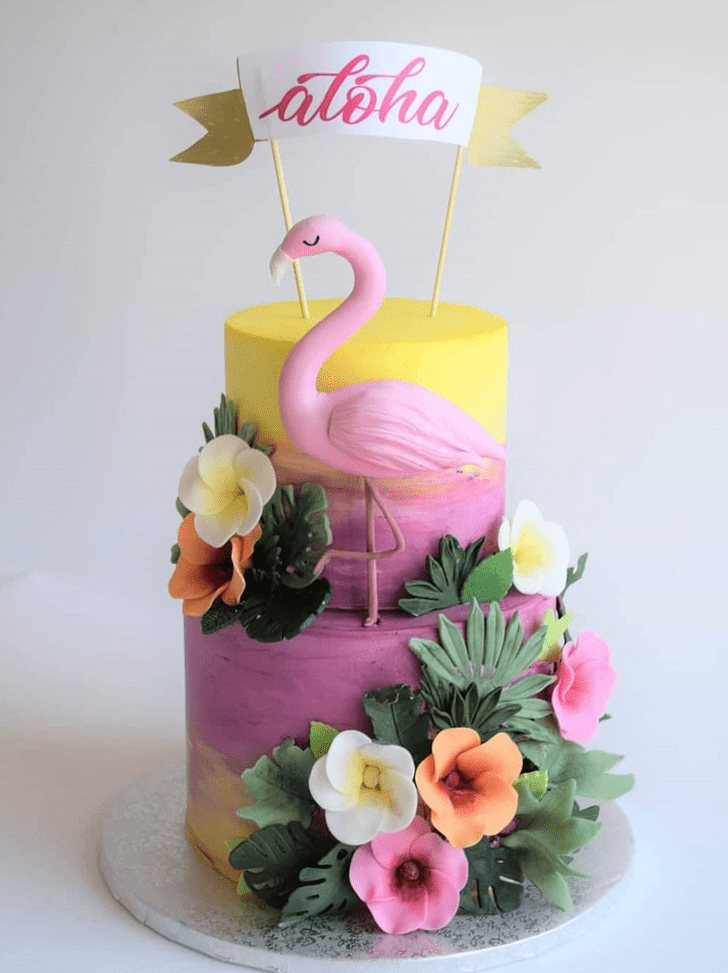 Adorable Flamingo Cake