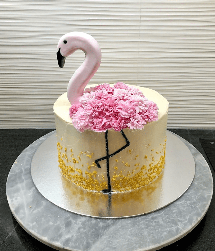 Beauteous Flamingo Cake