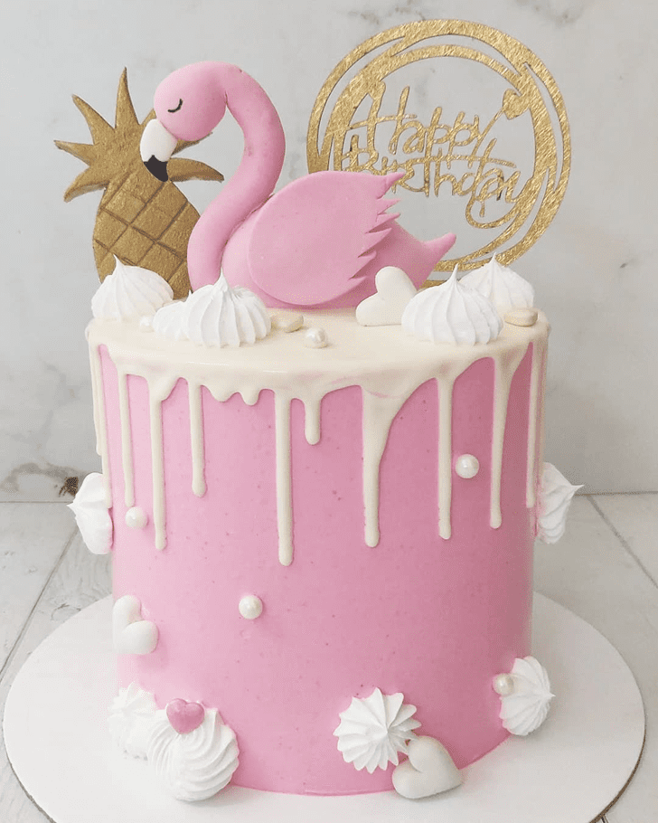 Classy Flamingo Cake