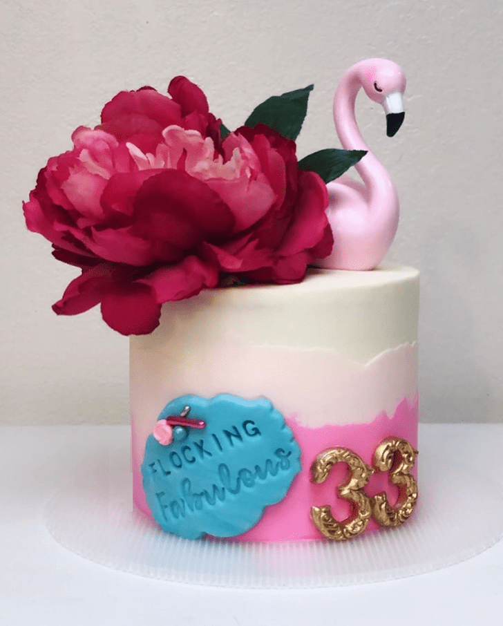 Cute Flamingo Cake