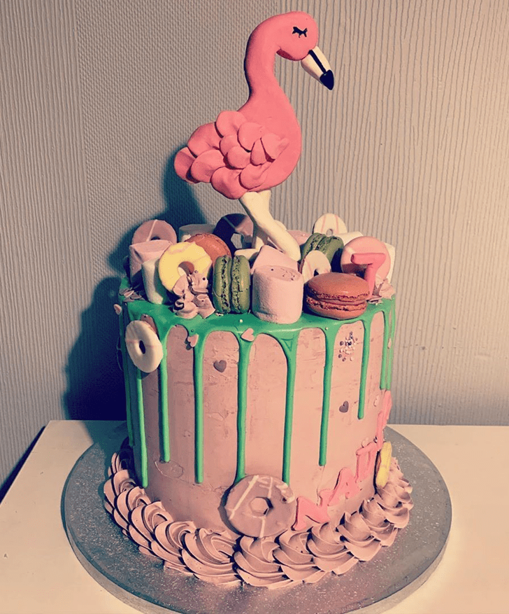 Enthralling Flamingo Cake