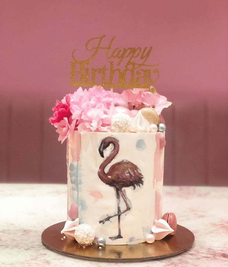 Enticing Flamingo Cake