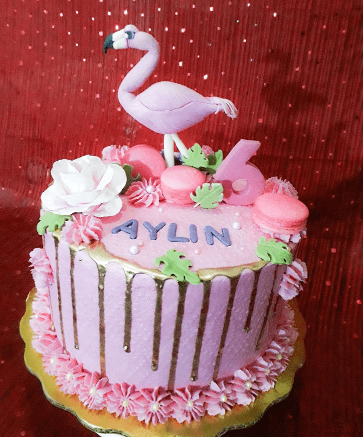 Fetching Flamingo Cake