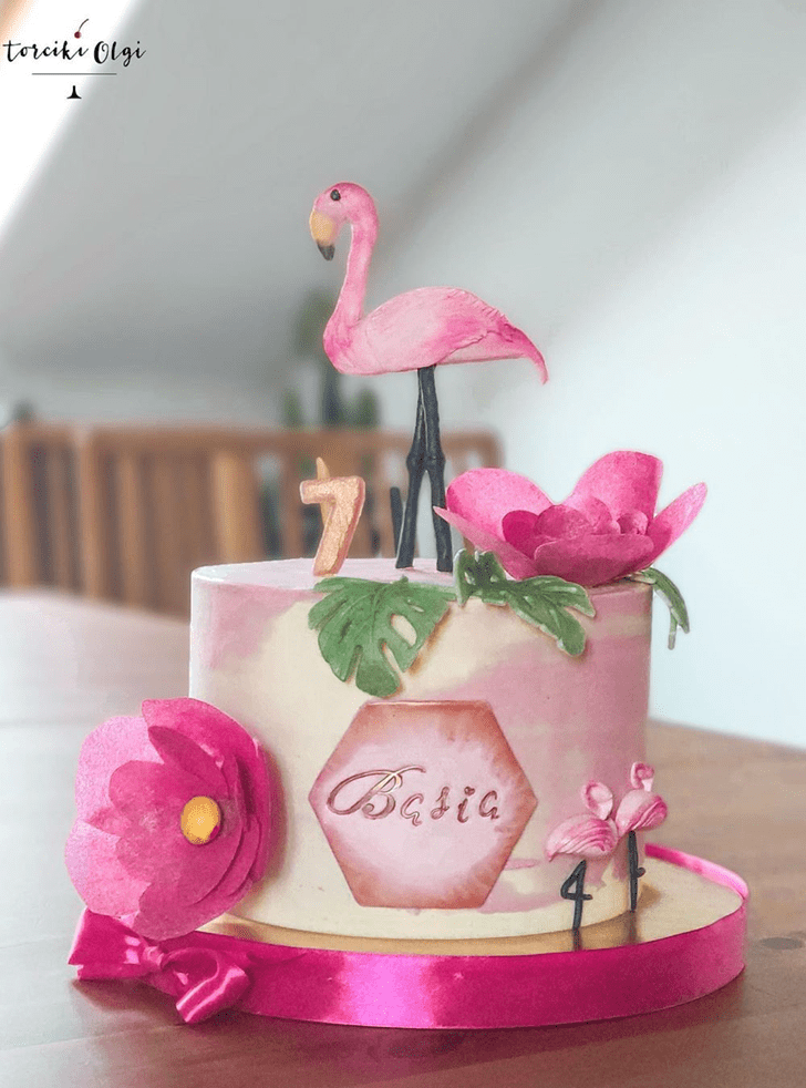 Good Looking Flamingo Cake