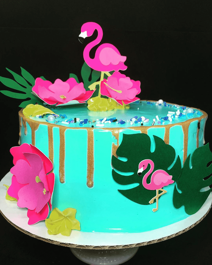 Inviting Flamingo Cake