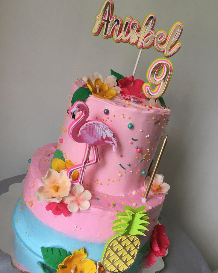 Stunning Flamingo Cake