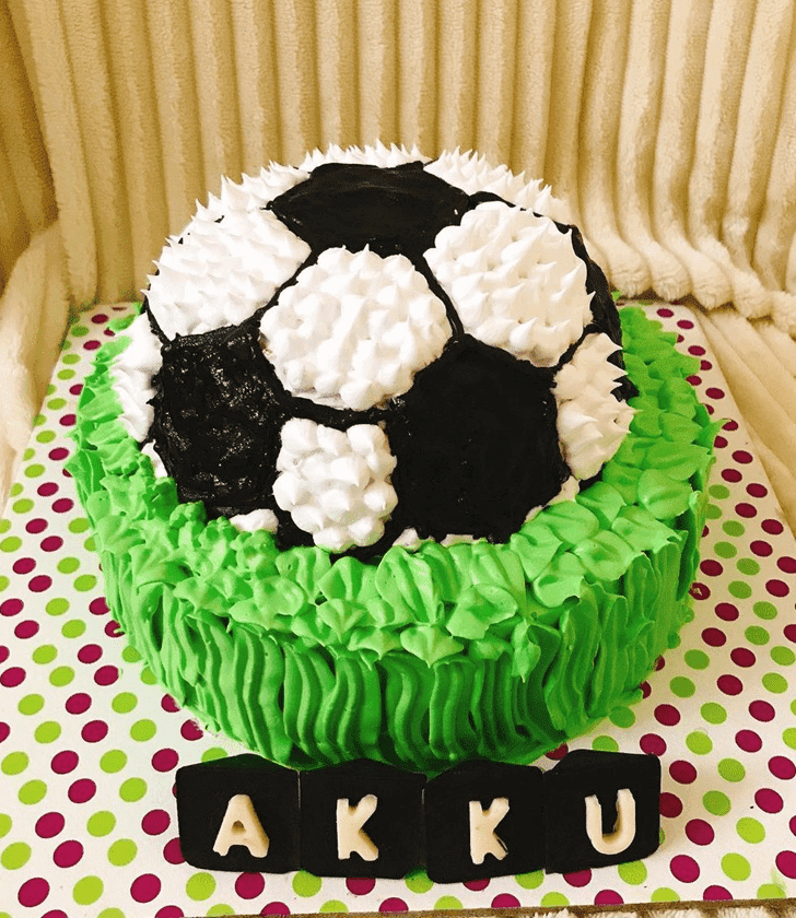 Comely Football Cake