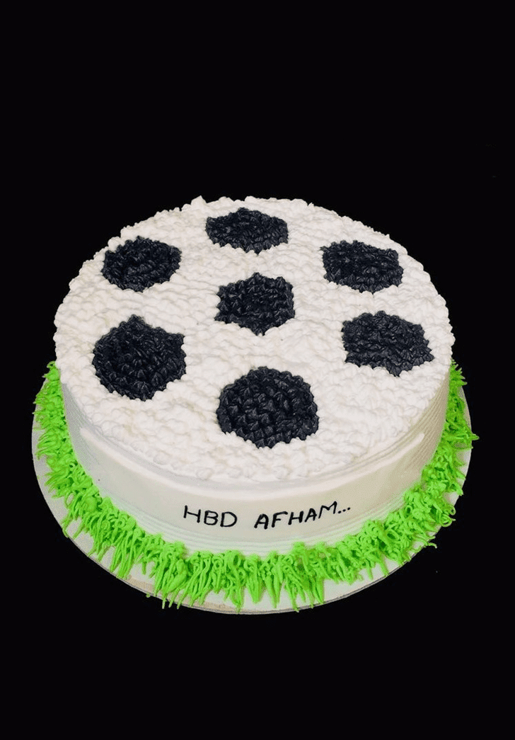 Delightful Football Cake