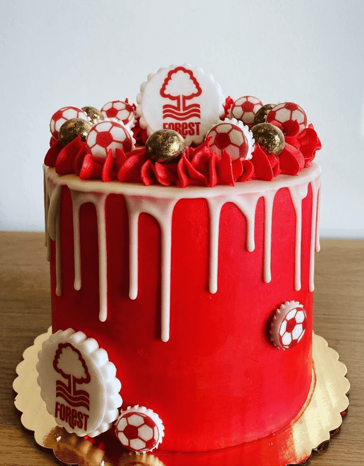 Elegant Football Cake
