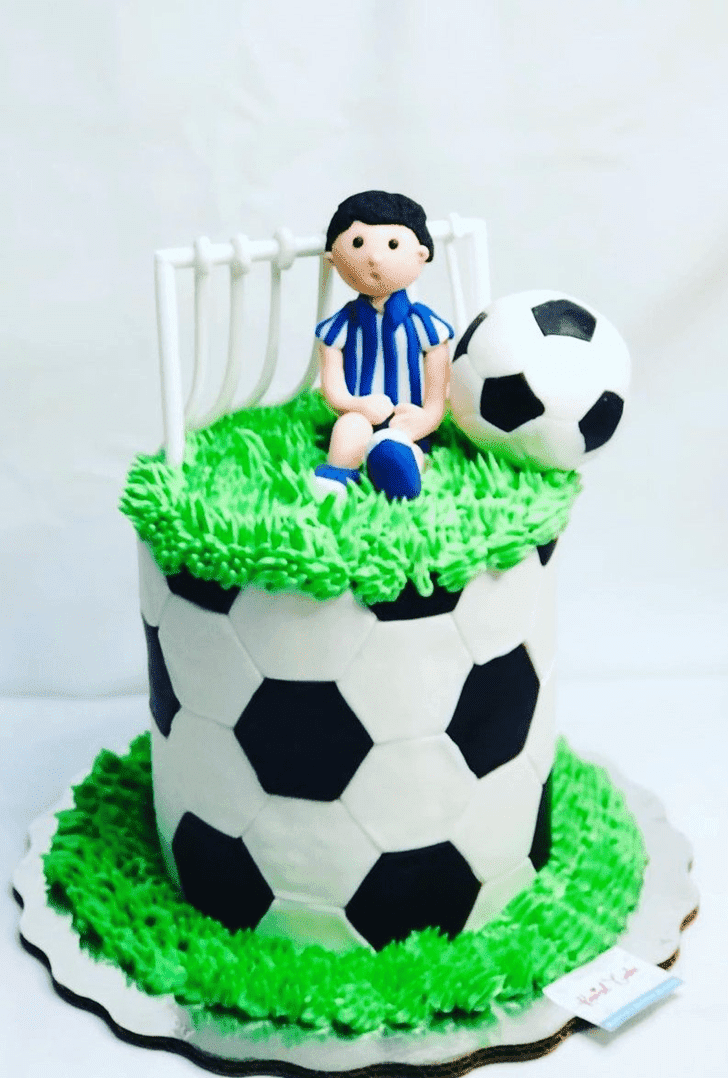 Refined Football Cake