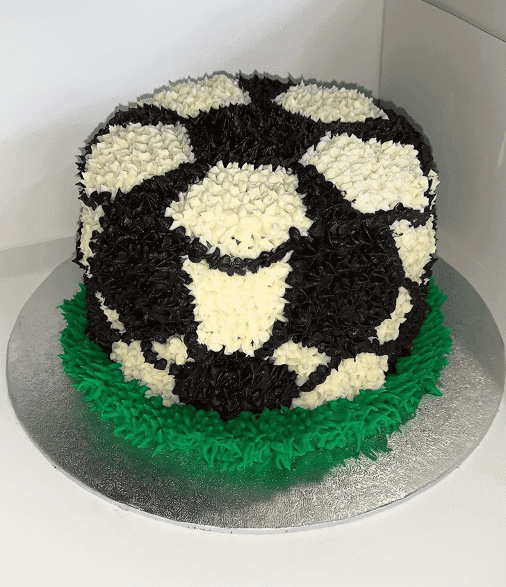 Resplendent Football Cake