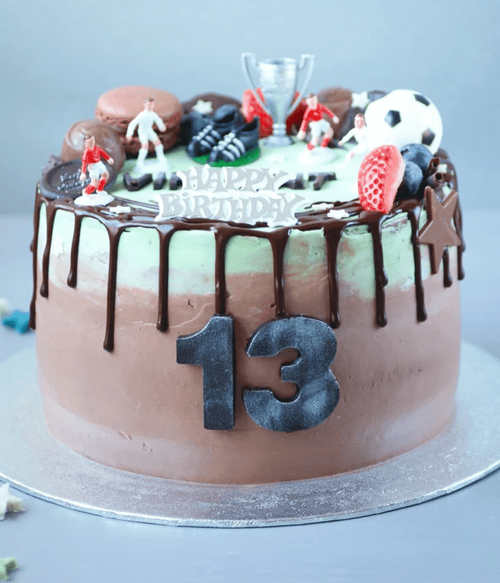 Shapely Football Cake