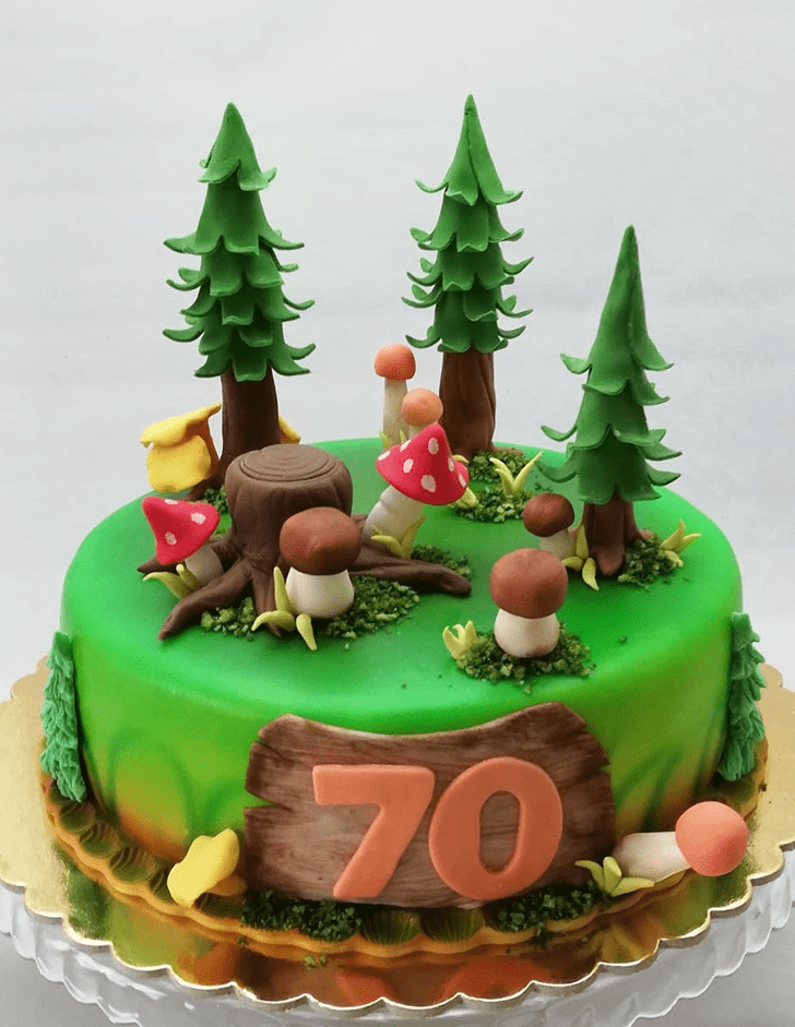 Dazzling Forest Cake