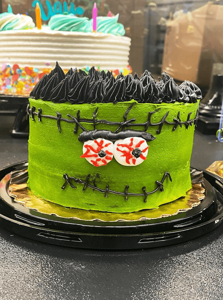 Adorable Frankenstein Cake