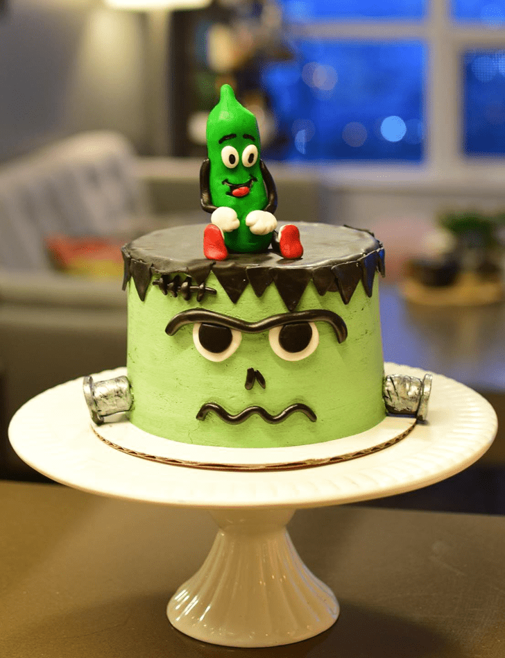 Alluring Frankenstein Cake