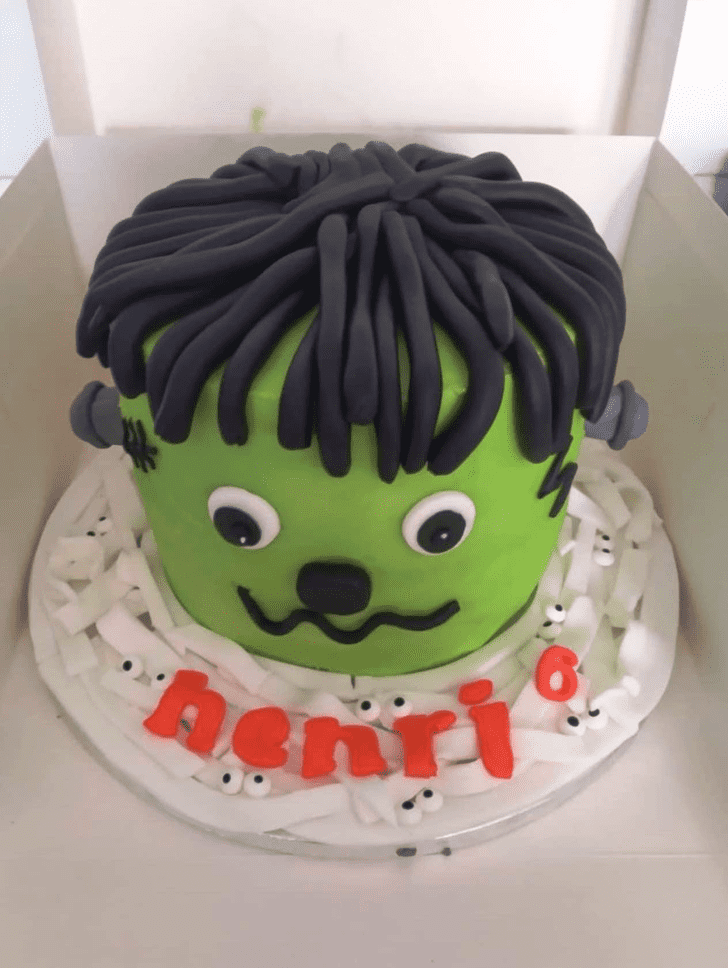 Beauteous Frankenstein Cake