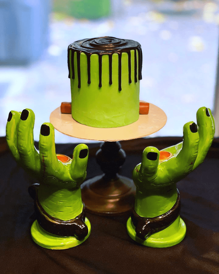 Bewitching Frankenstein Cake