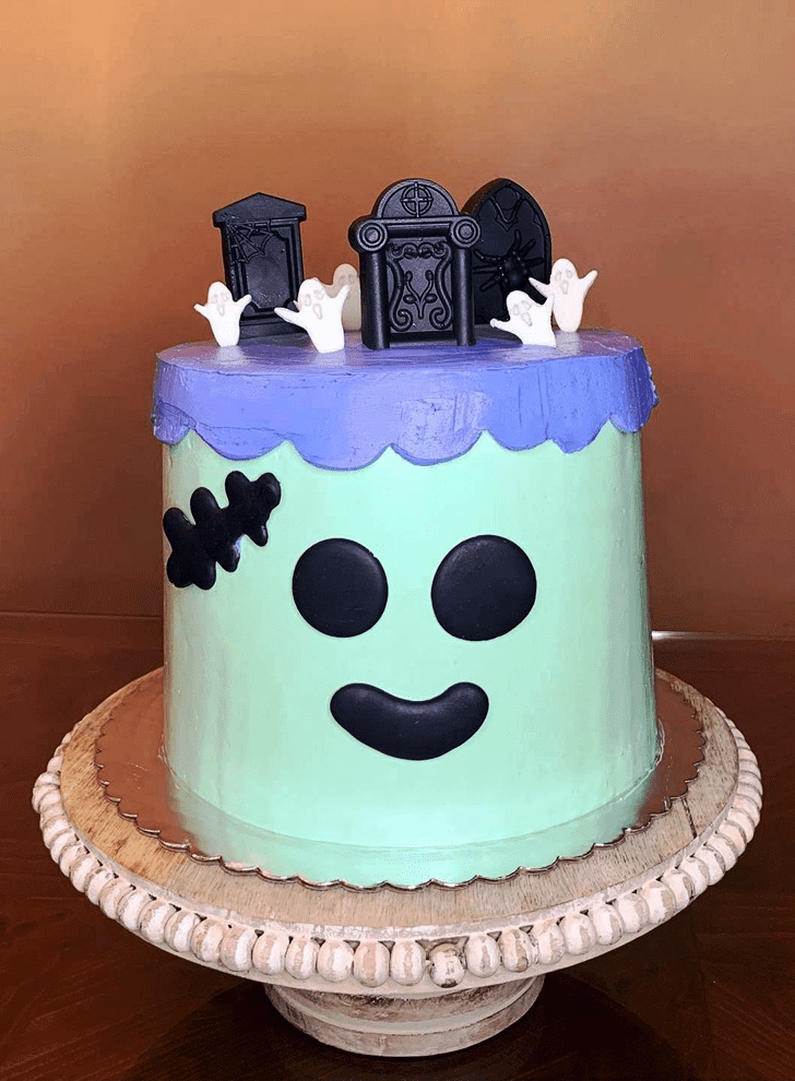 Delicate Frankenstein Cake