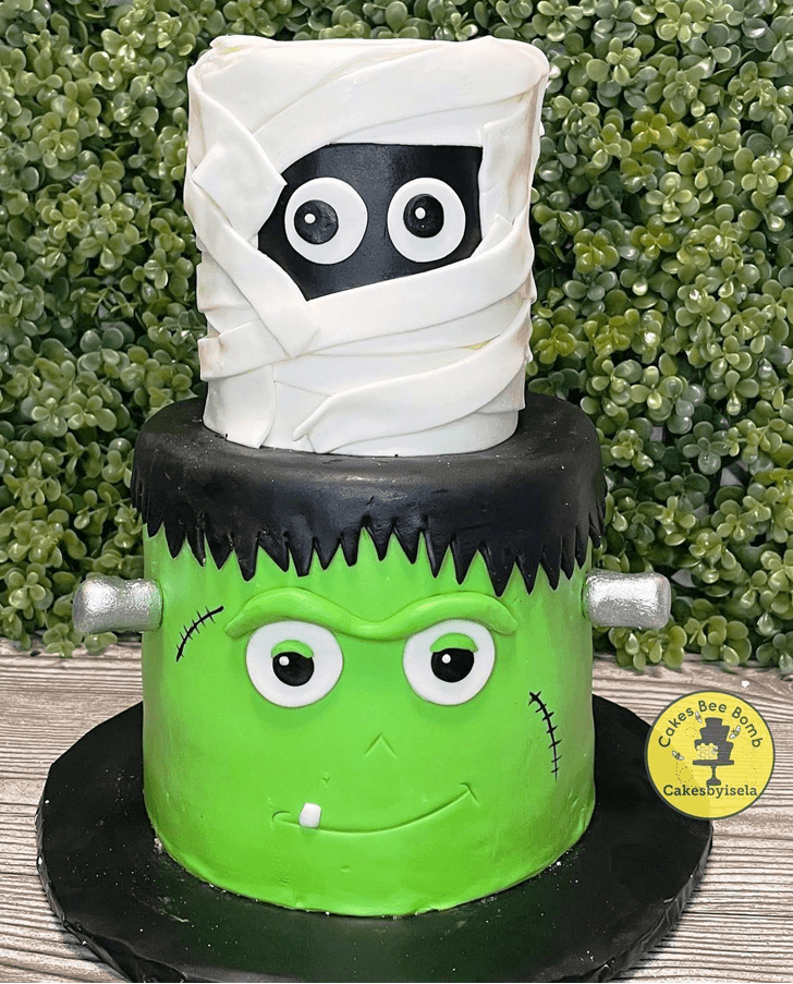 Delightful Frankenstein Cake