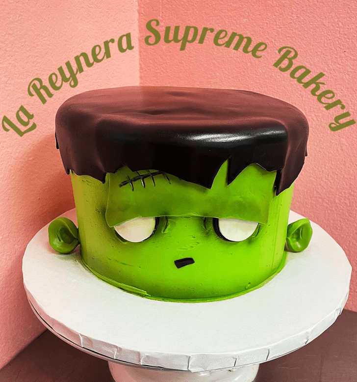 Pretty Frankenstein Cake