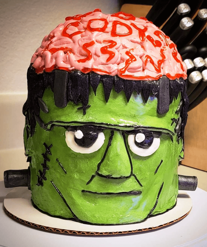 Shapely Frankenstein Cake