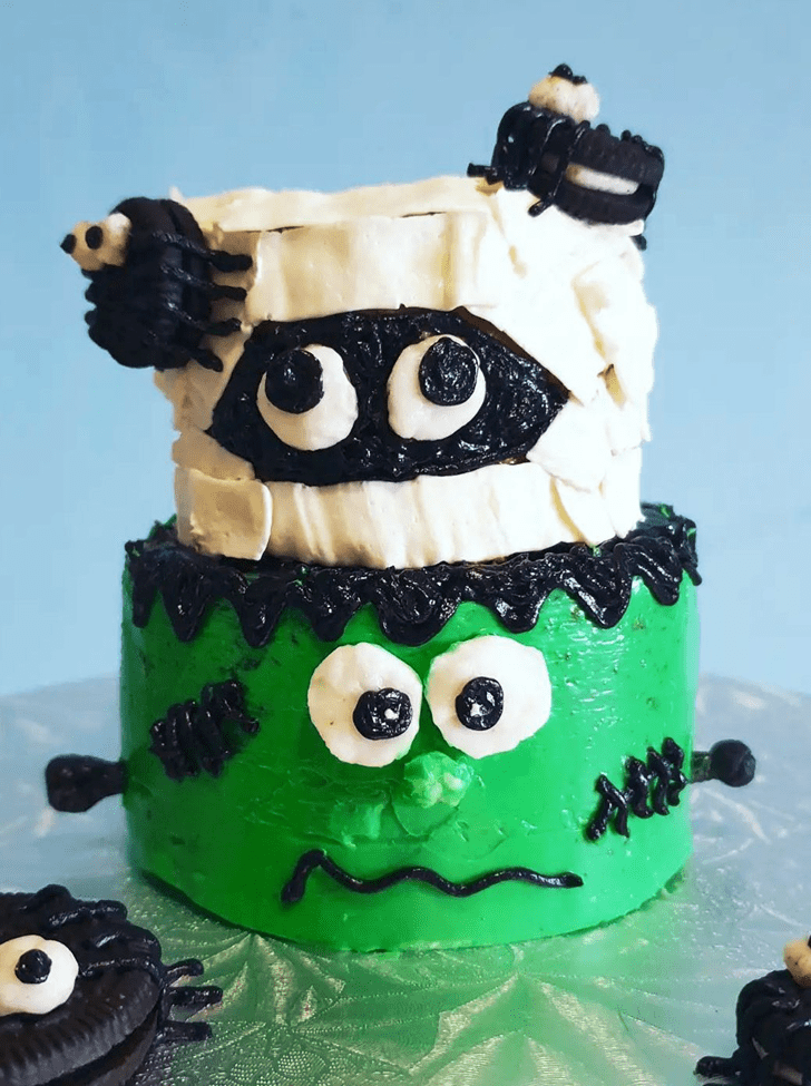 Wonderful Frankenstein Cake Design