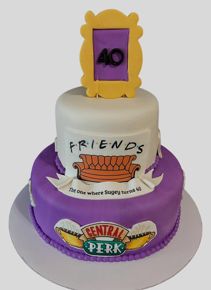 Admirable Friends Cake Design
