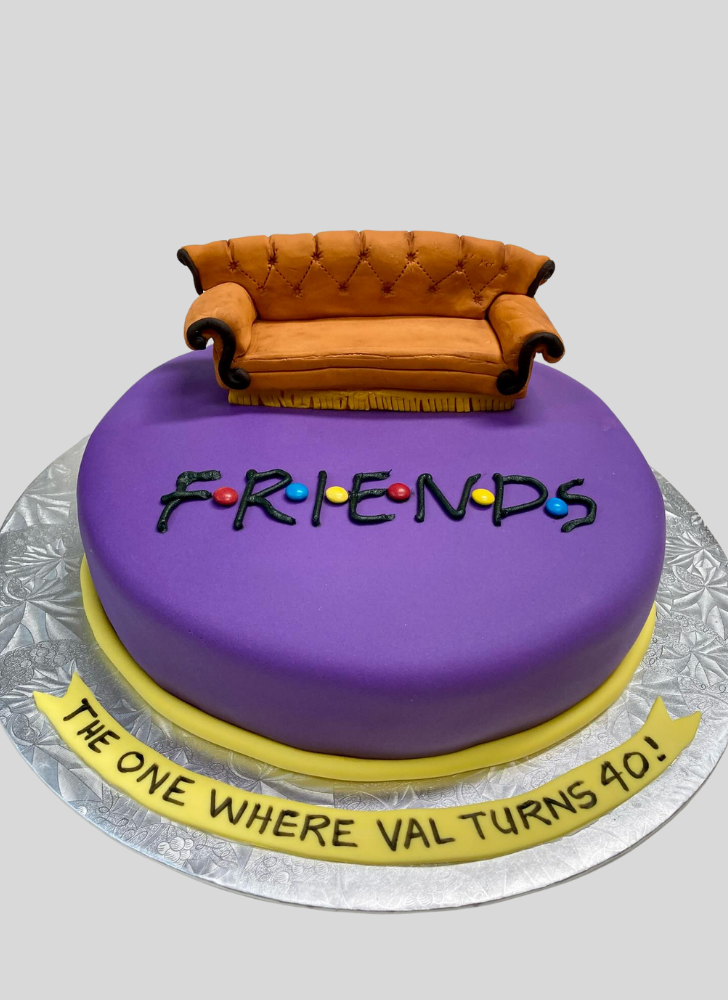 Dazzling Friends Cake