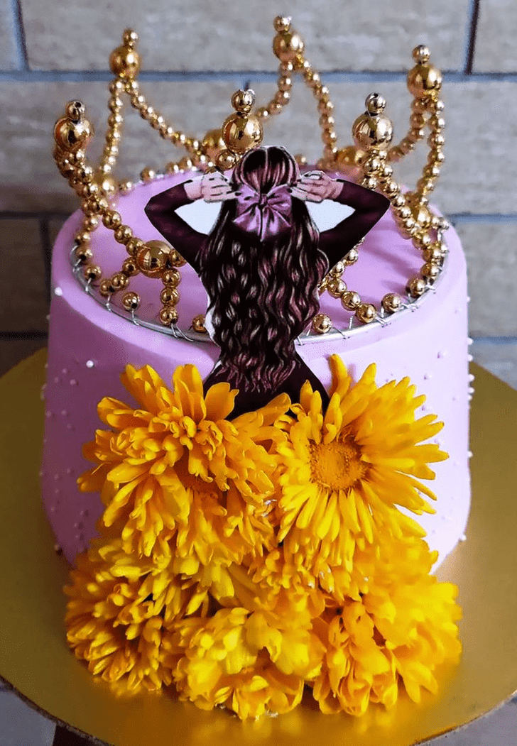 Alluring Frock Cake