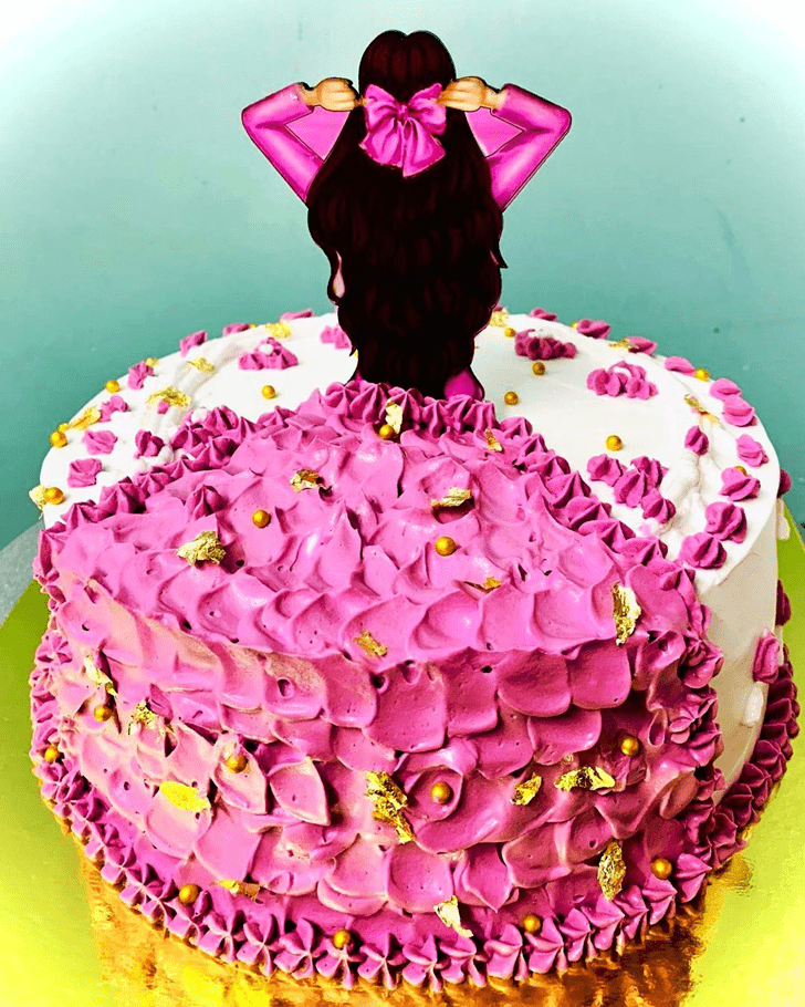 Inviting Frock Cake