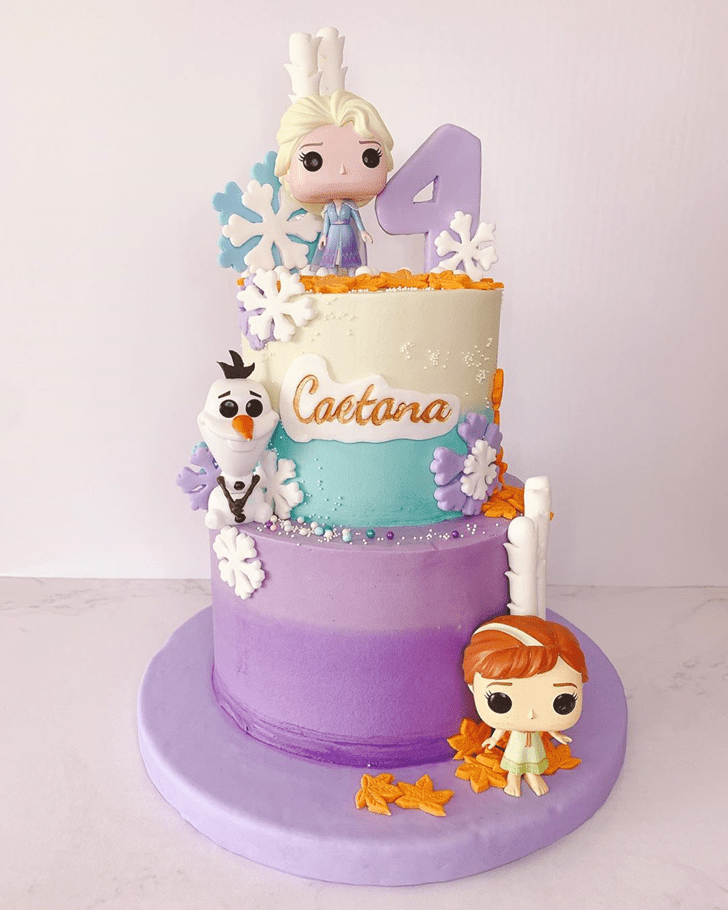 Alluring Disneys Frozen Cake